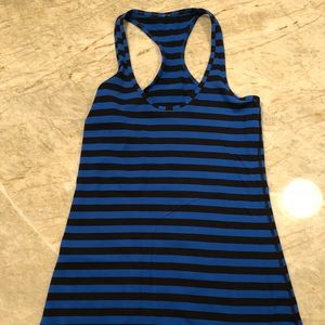 Lululemon Cool Racerback Size 8 Apex Stripe Blue